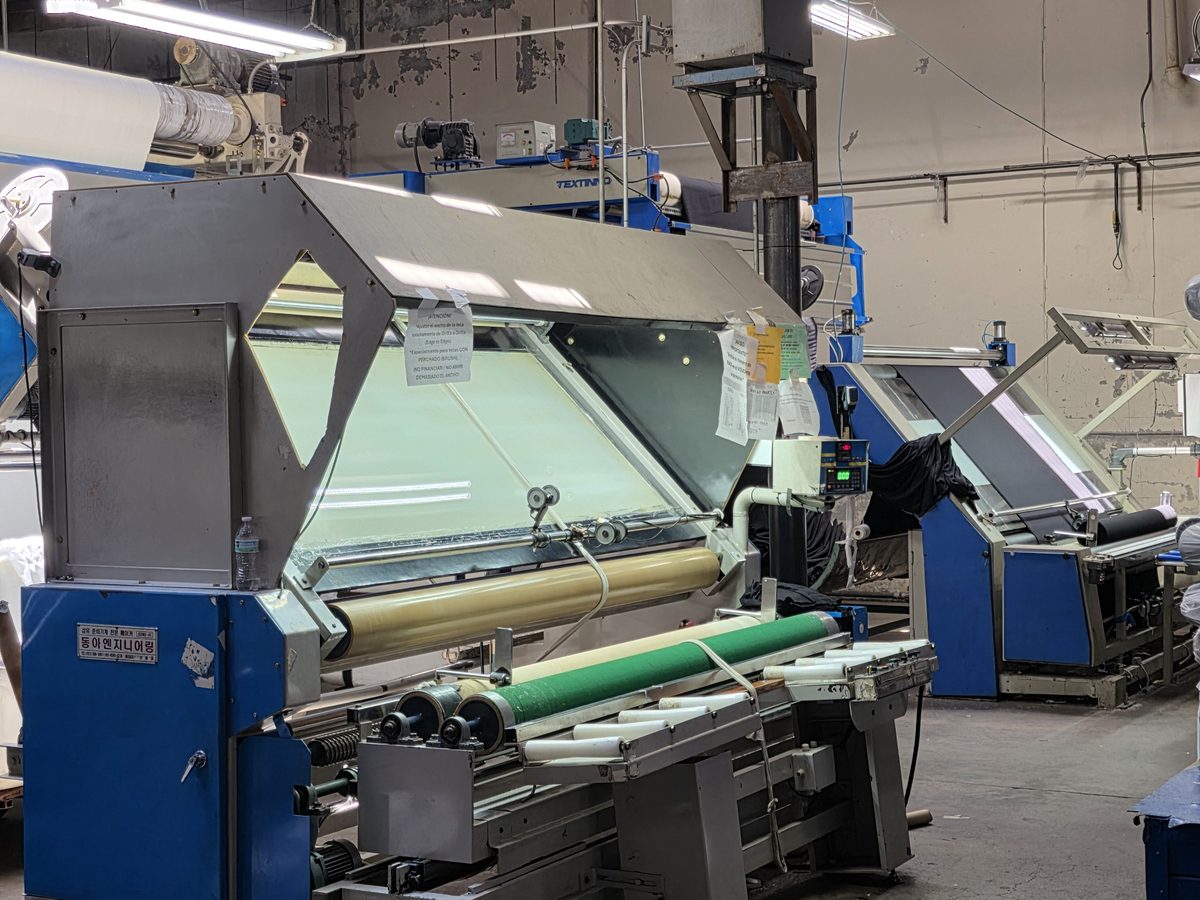 Fabric inspection at finishing
